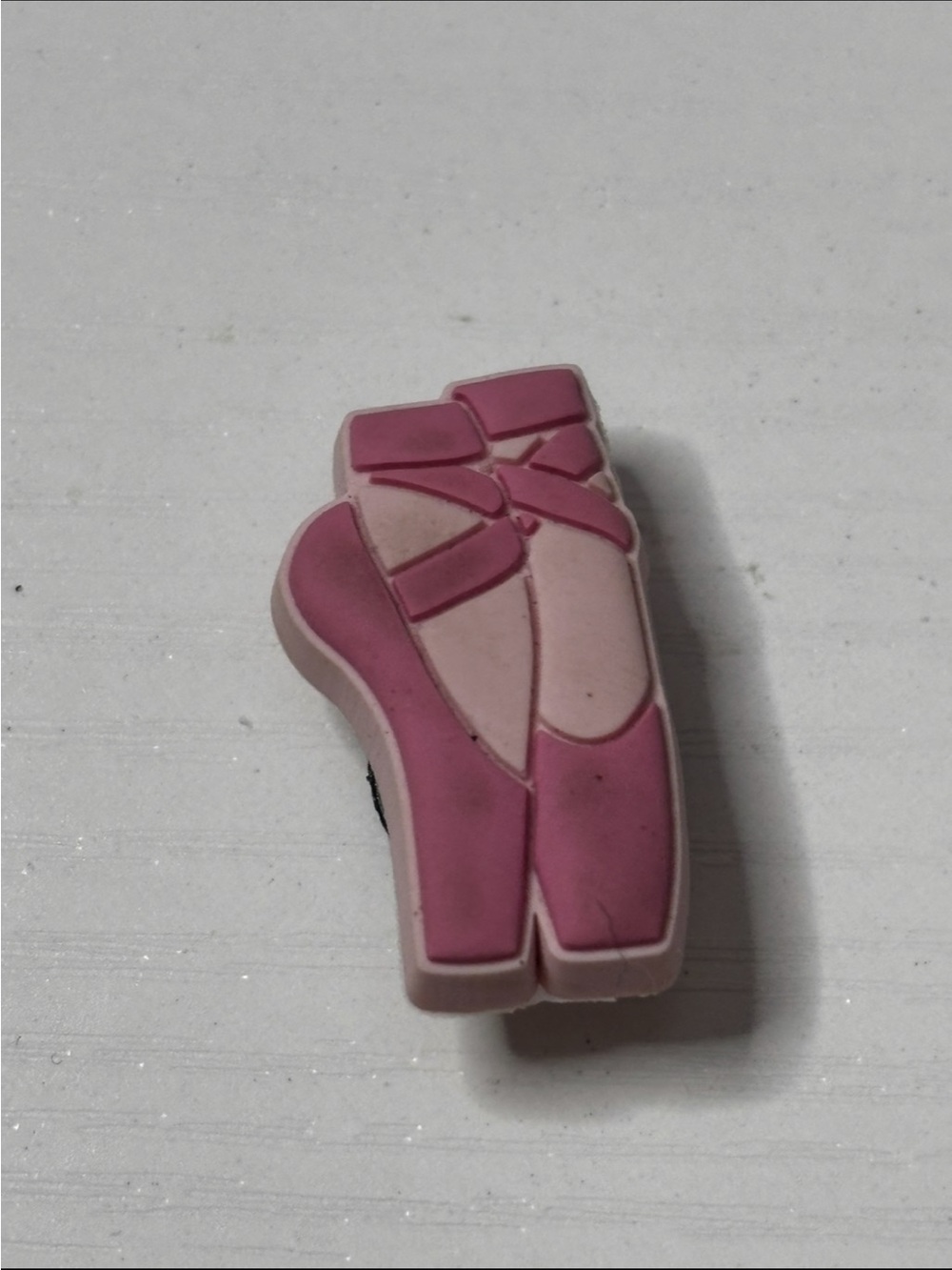 CROCS Two-Tone Pink Ballet Shoe Jibbitz Charm